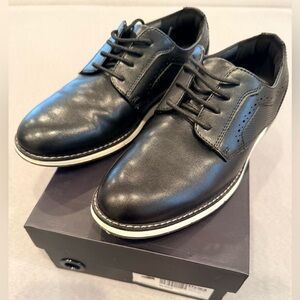 Kids’ Black Lace-Up Dress Shoes
